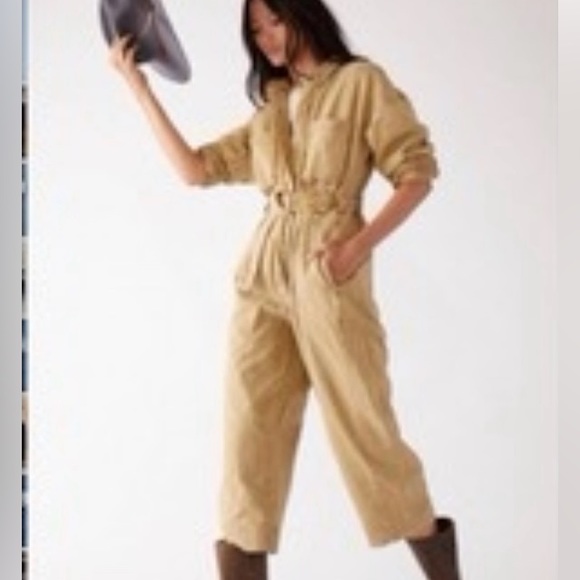 Free people size M jumpsuit Wayward Super Slouch Coveralls - Picture 6 of 8